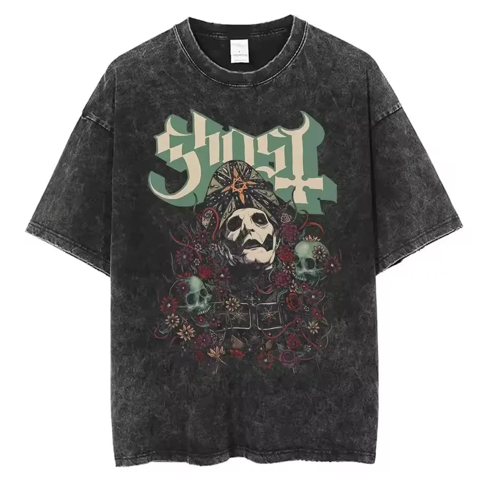 Ghost Band Vintage Skeleton Rock Tee 1