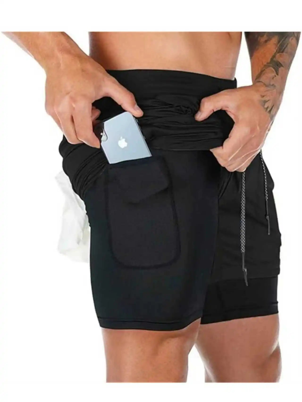 Men's 2-in-1 Compression Running Shorts