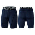 Men's Compression Bodybuilding Shorts – Quick-Dry Training Leggings navy blue