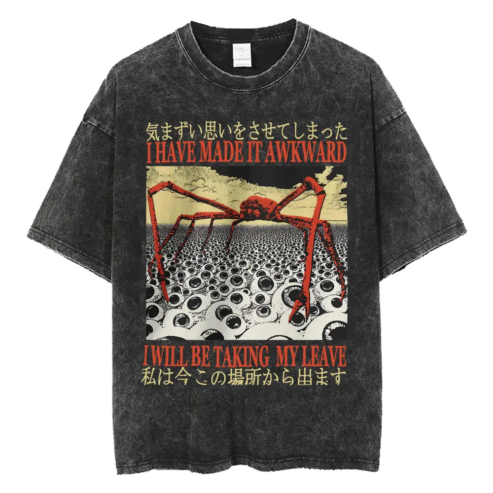 I Made It Awkward Spider Crab Meme Tee 03610