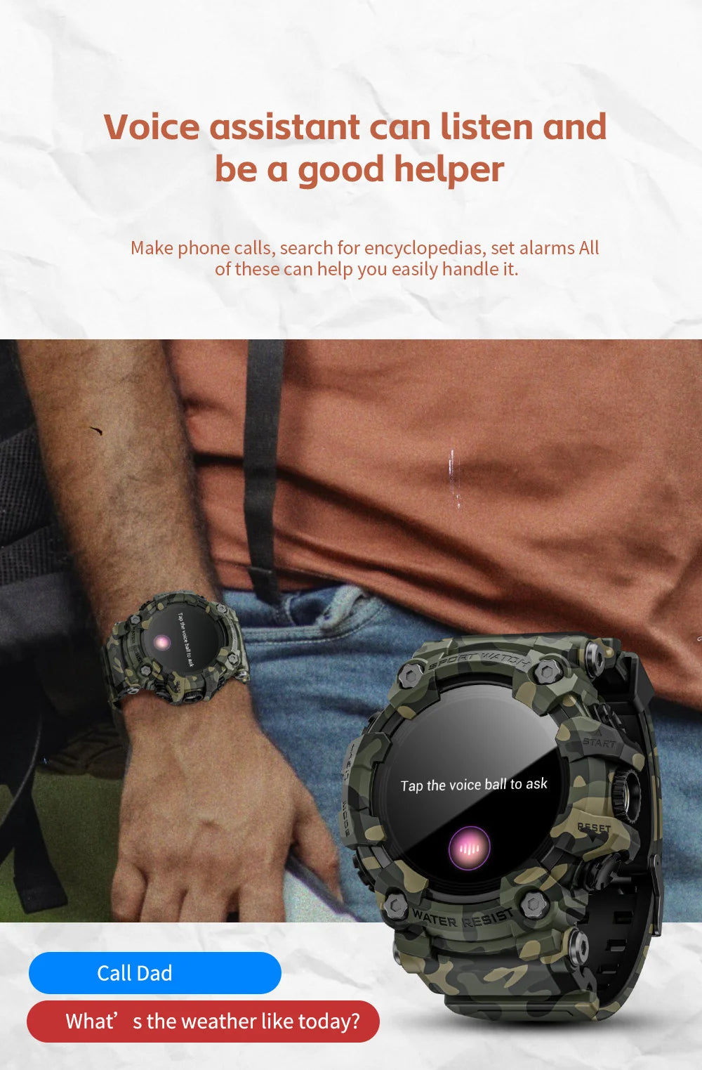 2025 Smart Fitness Tracker Watch for Men