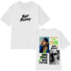 2026 Summer Bad Bunny Funny T-Shirt Harajuku Casual Unisex Clothes Woman Men High Quality Round Neck Tshirts Y2K Streetwear Tee
