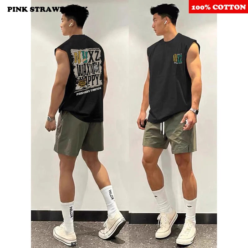 Retro Sleeveless T-shirt Men