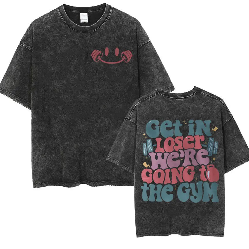 Everything Hurts & I'm Hungry Funny Washed Tee 03626
