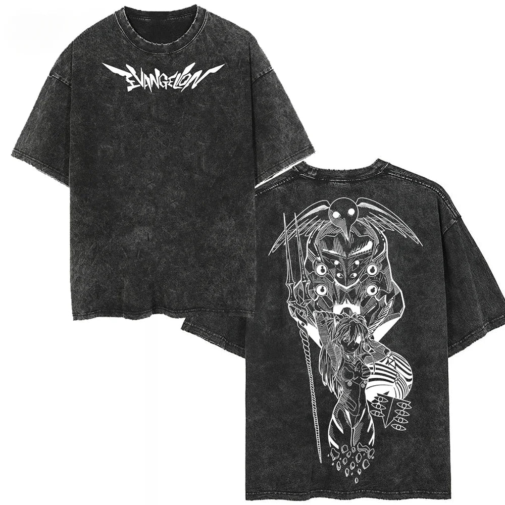Japanese Anime Washed Graphic Tee 4