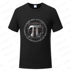Pi Π Symbol Design T-shirts Fashion Clothing Science Math T-shirts Summer Casual Teacher Tshirts Irrational Number T-Shirt Gift