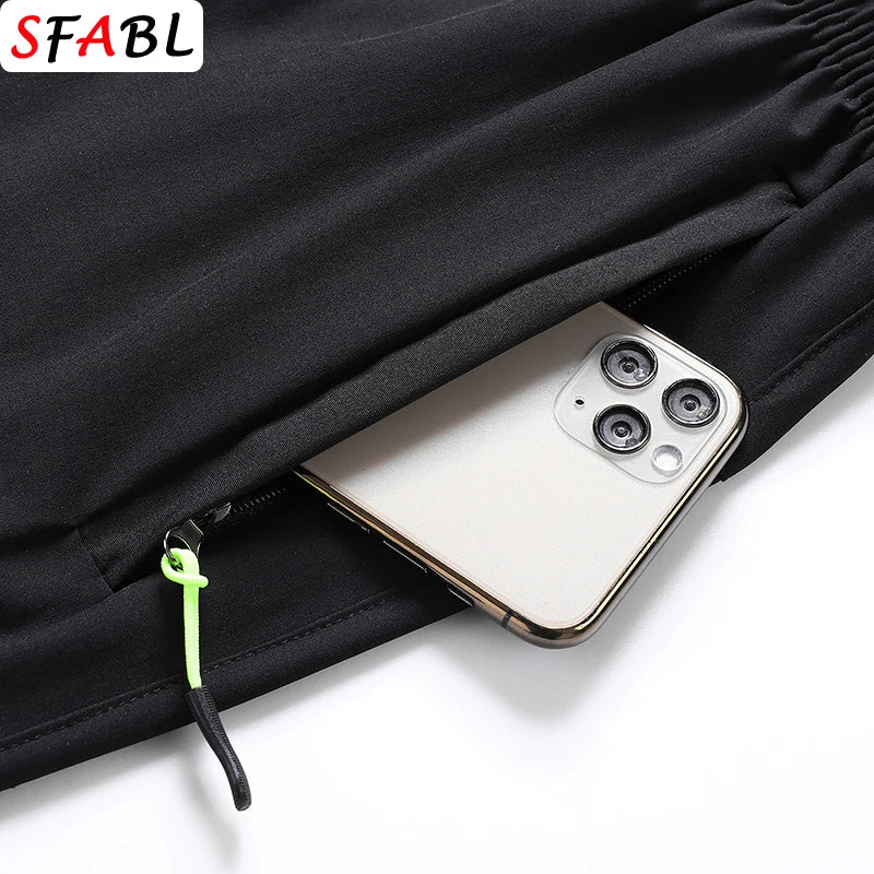 3 Pieces Gym Sports Shorts Men Quick Dry