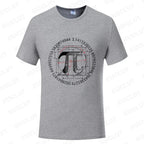 Pi Π Symbol Design T-shirts Fashion Clothing Science Math T-shirts Summer Casual Teacher Tshirts Irrational Number T-Shirt Gift