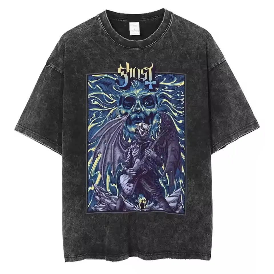 Ghost Band Vintage Skeleton Rock Tee 6