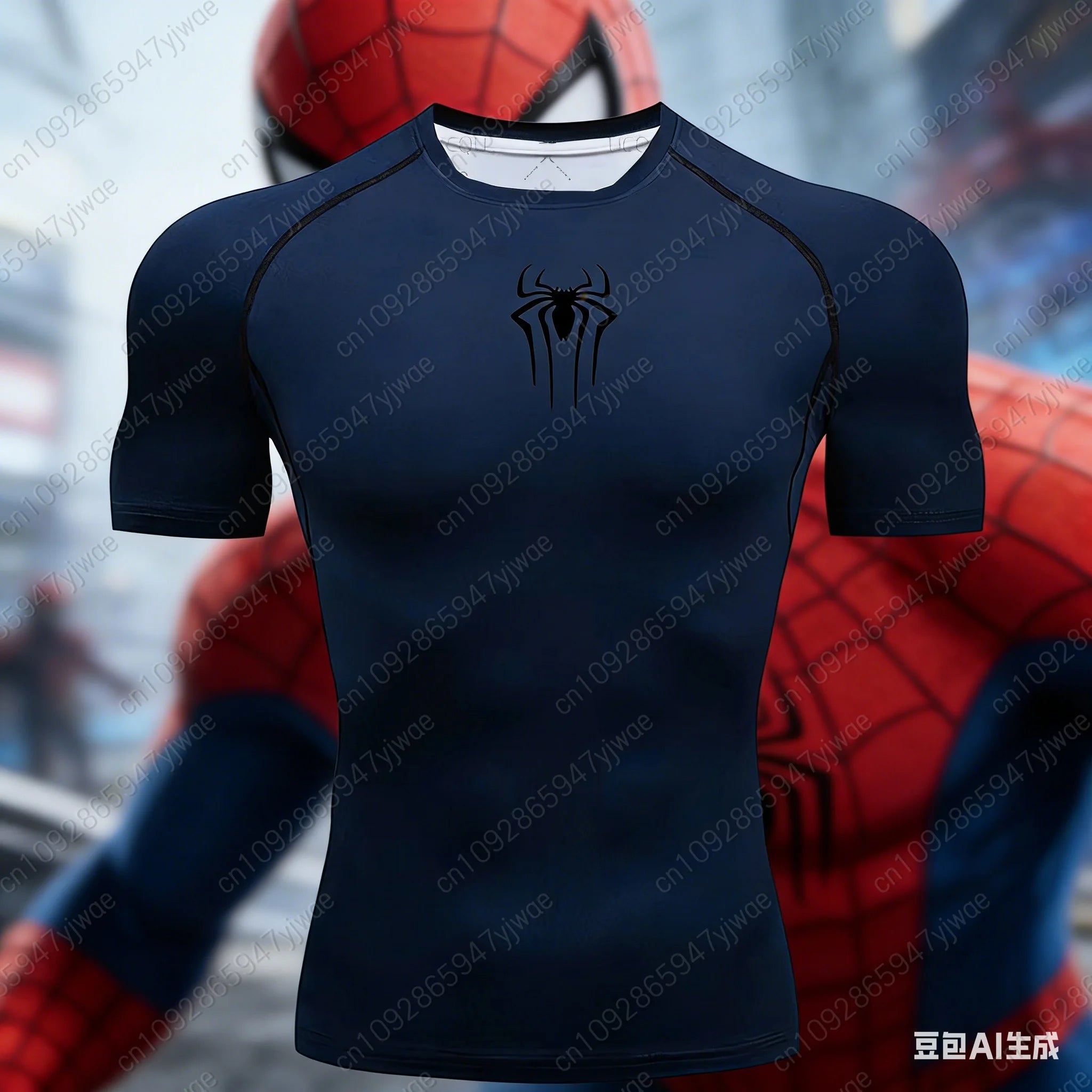 Men's Compression Training Tee SKY BLUE