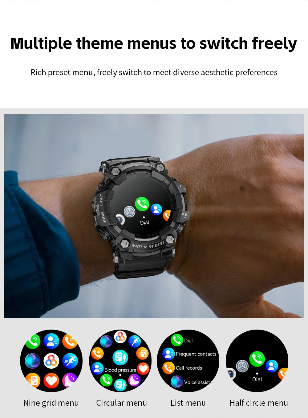 2025 Smart Fitness Tracker Watch for Men
