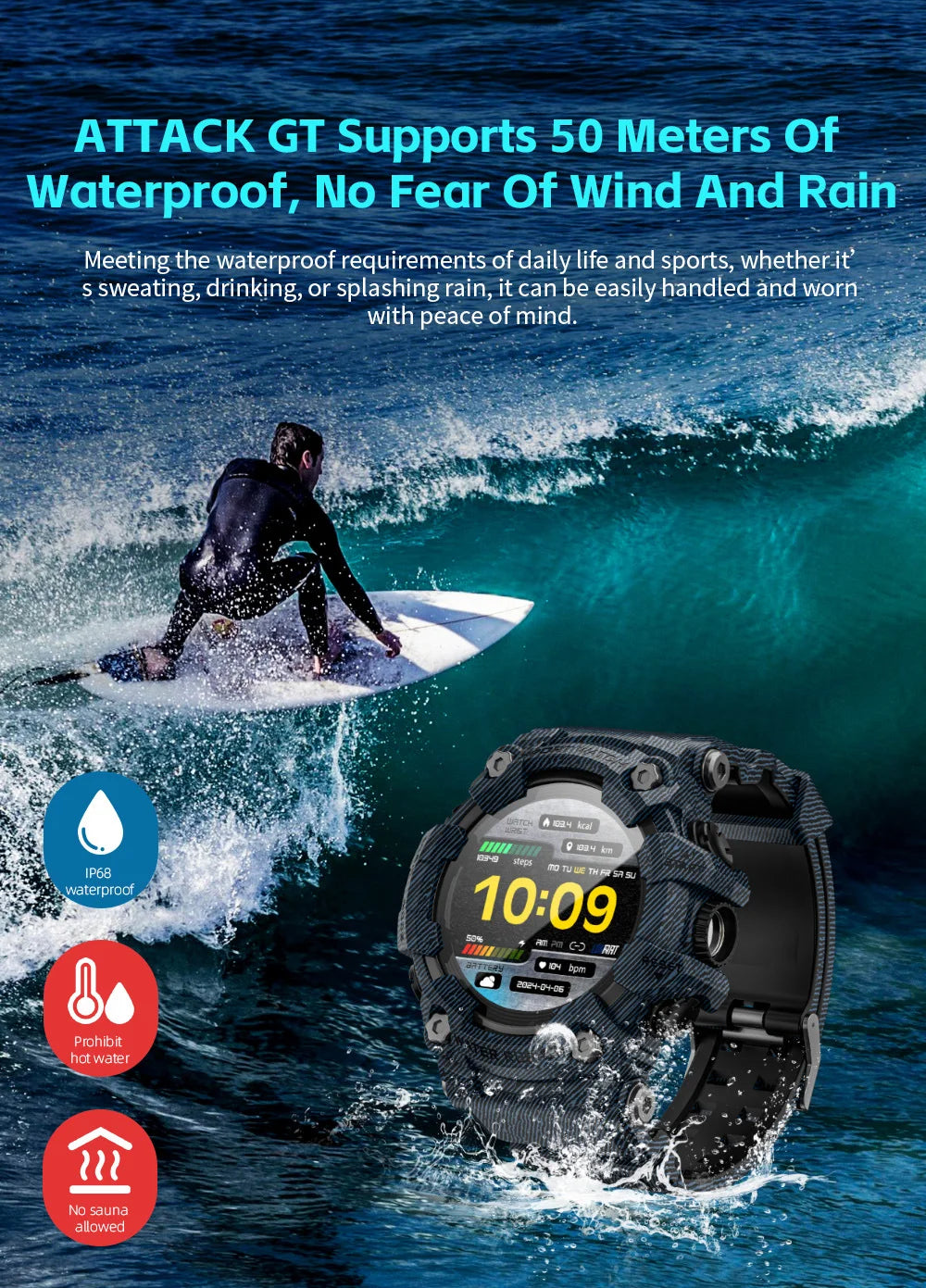 2025 Smart Fitness Tracker Watch for Men