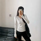 Sports Yoga Shirts Long-sleeved Tops for Women Quick-drying Fitness Pilates V Neck T-shirt Solid Black Slim Solid Training Women