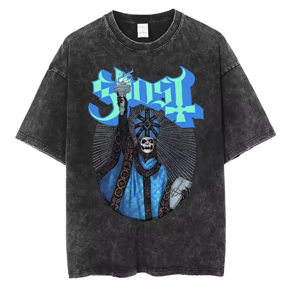 Ghost Band Vintage Skeleton Rock Tee 12