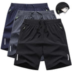3 Pieces Gym Sports Shorts Men Quick Dry