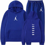 2025 Spring and autumn  fitness basketball casual sportwear set fashion men's hooded jumper + jogging pants two-piece set