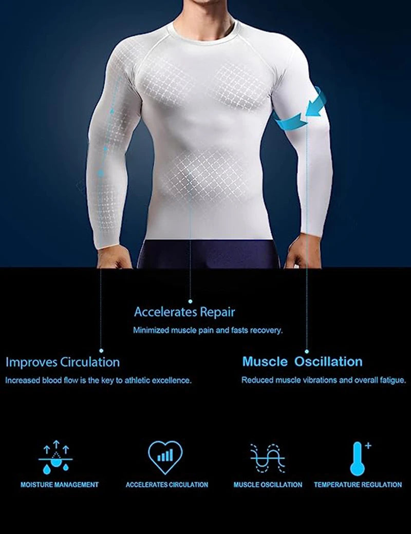 Men's Long Sleeve Graphic Compression Training Shirt