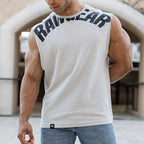 Men's Summer Trend Cotton Tank Tops Male Sweat Sleeveless Shirt Muscle Sports Gym Fitness Workout O-Neck Vest Casual Clothing